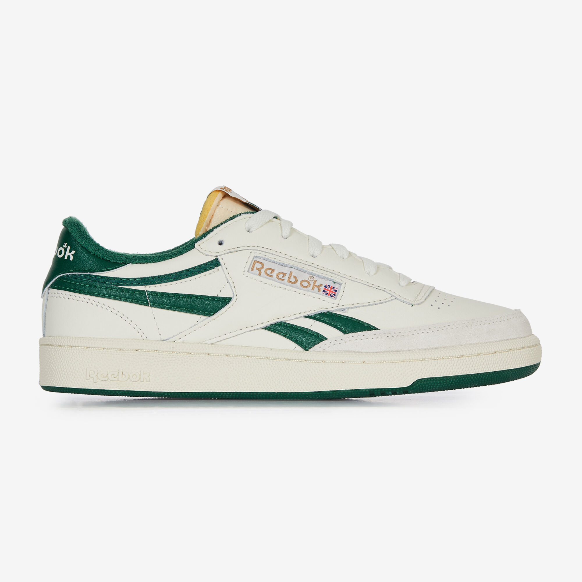 REEBOK CLUB C REVENGE SUEDE BLANCO VERDE CORDONES HOMBRE Courir.es