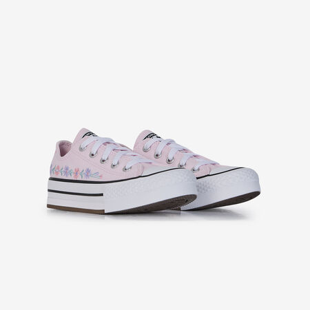 CONVERSE CHUCK TAYLOR ALL STAR EVA LIFT OX FLORAL ROSA INFANTIL