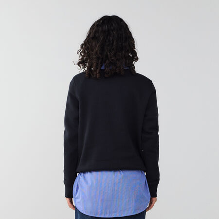 NIKE SWEAT CREW CLUB CENTERED LOGO NEGRO/BLANCO MUJER