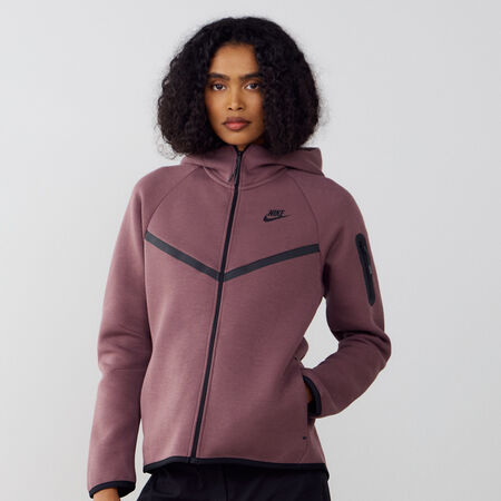 NIKE JACKET ZIP TECH FLEECE MARR&Oacute;N MUJER