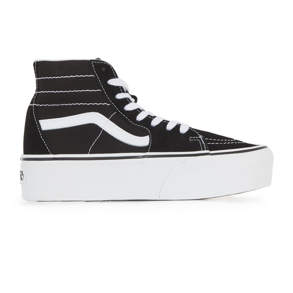 Vans negro best sale con blanco mujer