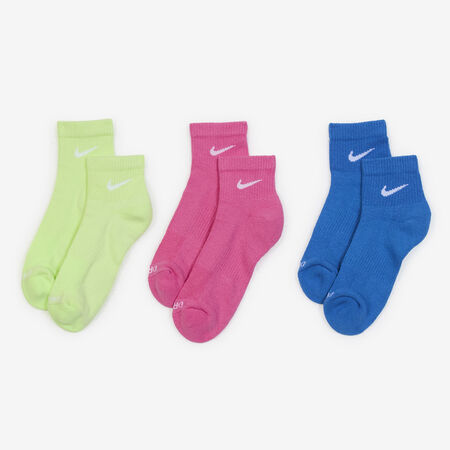 NIKE CHAUSSETTES X3 EVERYDAY MID AMARILLO/ROSA HOMBRE