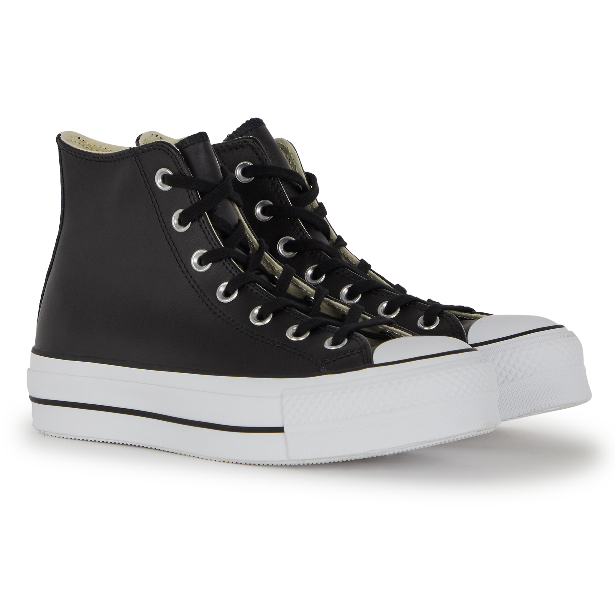 converse leather noir