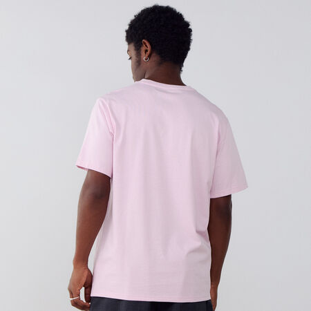 CONVERSE TEE SHIRT STAR CHEVRON EMBROIDERED ROSA/BLANCO HOMBRE