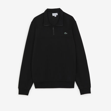 SWEAT HALF-ZIP CLASSIC LOGO SL : NEGRO/VERDE