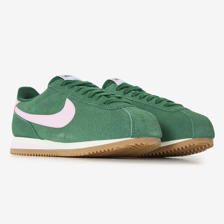 NIKE cortez CORTEZ SUEDE VERDE/ROSA MUJER