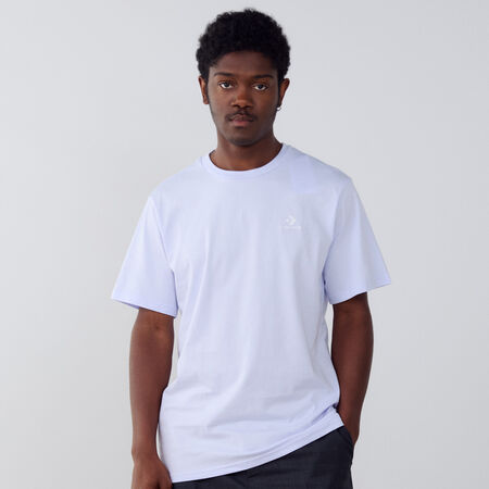 CONVERSE TEE SHIRT STAR CHEVRON EMBROIDERED LILA/BLANCO HOMBRE