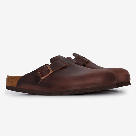 BIRKENSTOCK boston BOSTON LEATHER HABANA MARRÓN HOMBRE