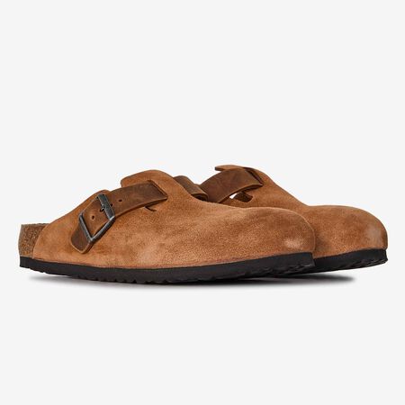 BIRKENSTOCK boston BOSTON LEATHER MIX COGNAC MARRÓN HOMBRE