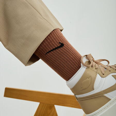 NIKE CHAUSSETTES X6 CREW CUSHION BEIGE/MULTICOLORE HOMBRE