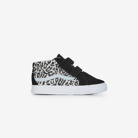 VANS SK8-MID V NEGRO/LEOPARDO BEBÉ