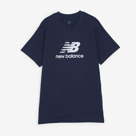 NEW BALANCE TEE SHIRT BIG LOGO AZUL MARINO/BLANCO HOMBRE