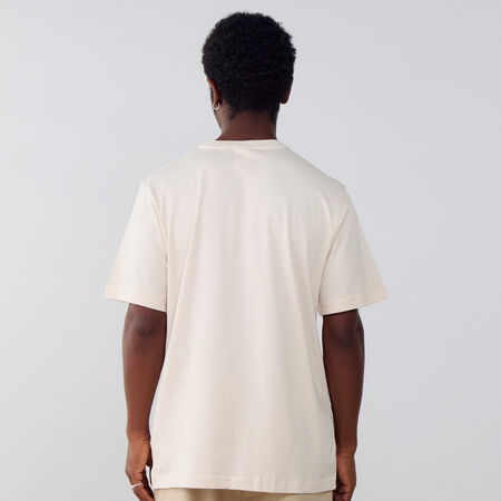 ADIDAS ORIGINALS TEE SHIRT ESSENTIAL BEIGE/BLANCO HOMBRE