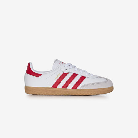 ADIDAS ORIGINALS samba SAMBA OG BLANCO/ROJO INFANTIL