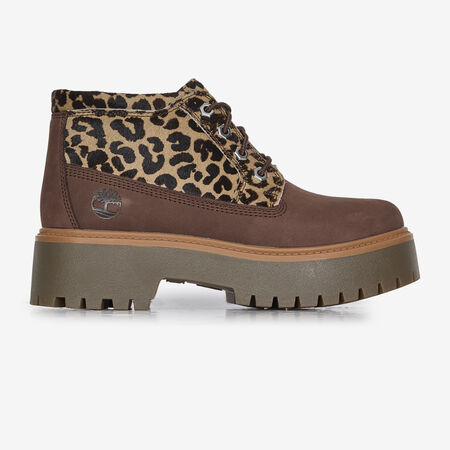 TIMBERLAND STONE STREET CHEETAH BEIGE/NEGRO MUJER