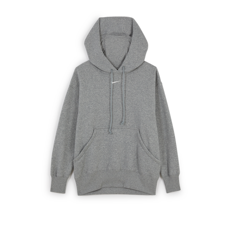 NIKE HOODIE PHOENIX LONG OVERSIZED GRIS MUJER