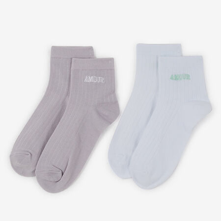 COURIR QUARTER AMOUR 2PK BLANCO/MORADO MIXTO