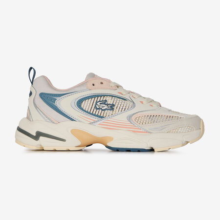 LACOSTE STORM 96 2K BEIGE/ROSA MUJER