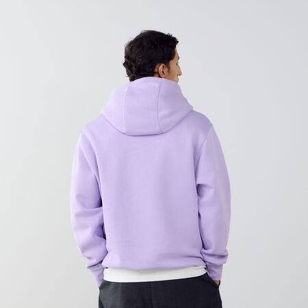 NIKE HOODIE CLUB SMALL LOGO MORADO/BLANCO HOMBRE