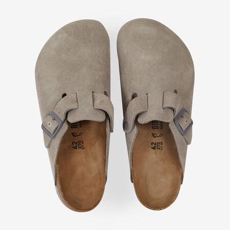 BIRKENSTOCK boston BOSTON SUEDE STONE COIN GRIS HOMBRE
