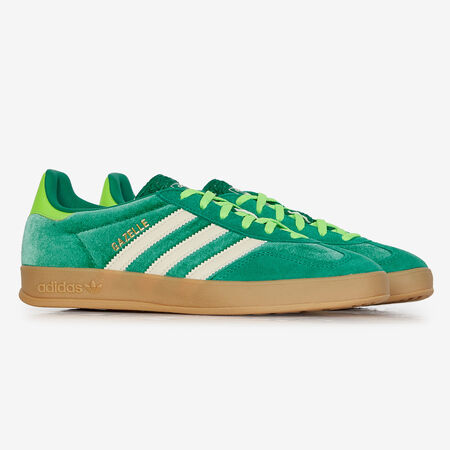 ADIDAS ORIGINALS gazelle GAZELLE INDOOR VELVET VERDE/BLANCO MUJER