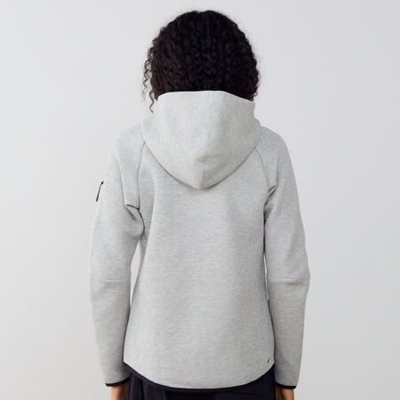 NIKE JACKET ZIP TECH FLEECE GRIS/NEGRO MUJER