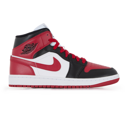 JORDAN air jordan 1 AIR JORDAN 1 MID ALTERNATE BRED NEGRO/ROJO MUJER