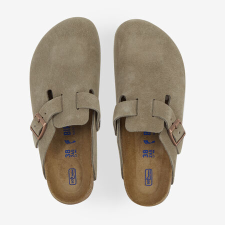 BIRKENSTOCK boston BOSTON SUEDE TAUPE GRIS TOPO MUJER