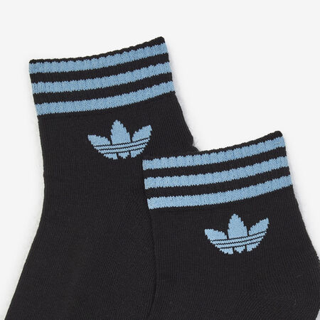 ADIDAS ORIGINALS CHAUSSETTES X3 ANKLE HALF-CUSHIONED NEGRO/AZUL MIXTO