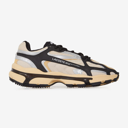 LACOSTE l00 L003 2K24 BEIGE/NEGRO HOMBRE