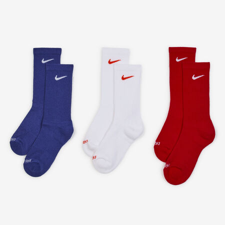 NIKE CHAUSSETTES X3 EVERYDAY MID ROJO/BLANCO HOMBRE