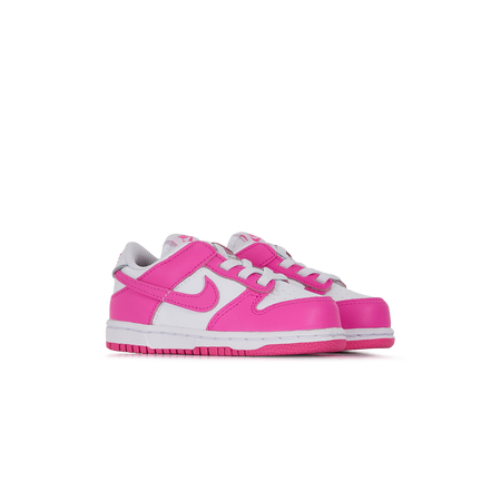 NIKE dunk DUNK LOW BLANCO/ROSA BEBÉ