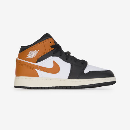 JORDAN AIR JORDAN 1 MID NARANJA/NEGRO JUNIOR