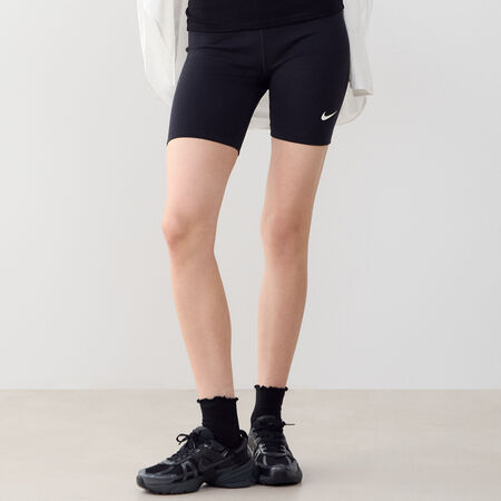 NIKE SHORT BIKER SWOOSH NEGRO/BLANCO MUJER