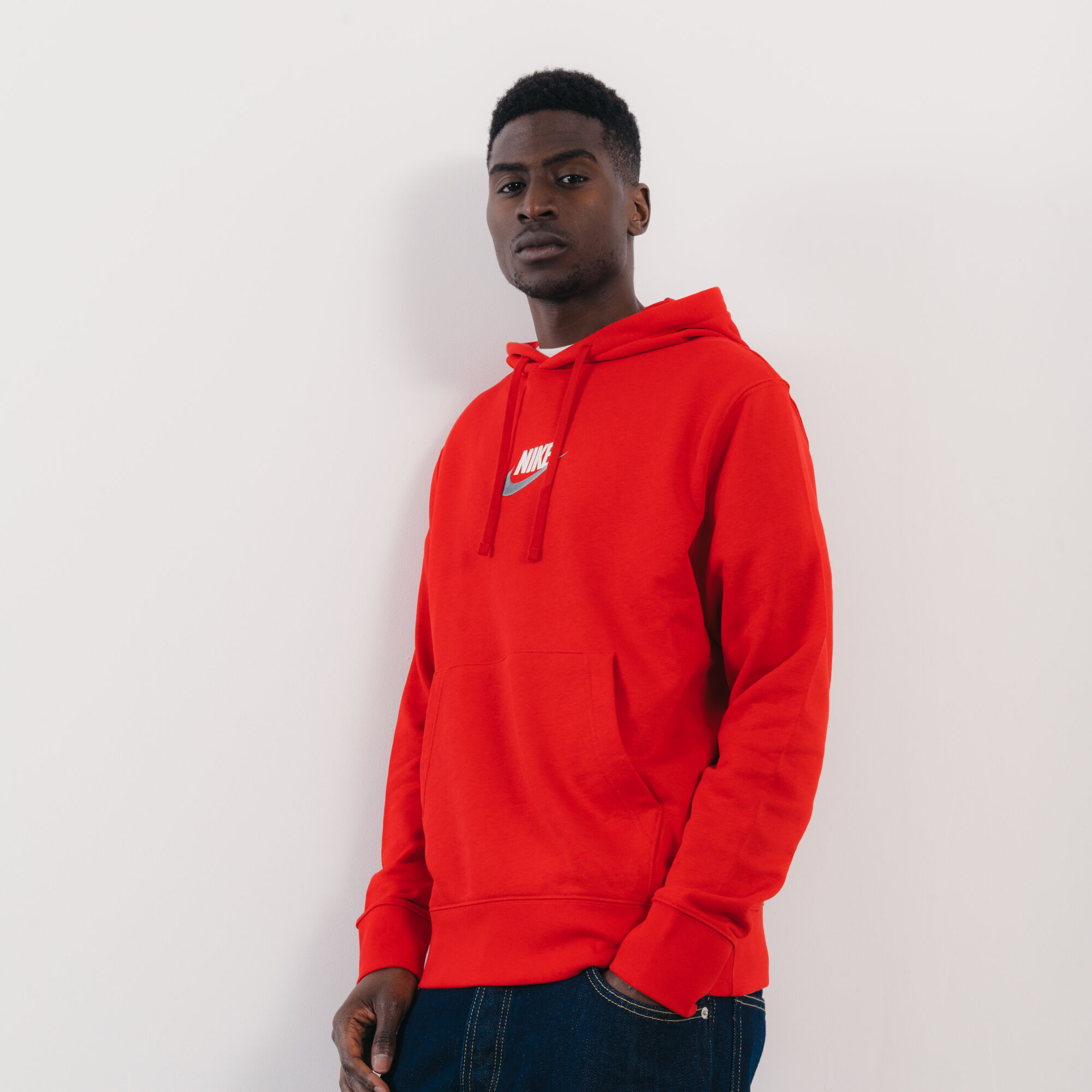 Sudadera nike discount roja con capucha