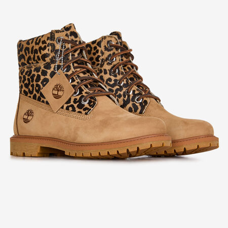 TIMBERLAND 6 inch 6 INCH CHEETAH BEIGE/NEGRO MUJER