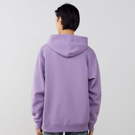 NEW BALANCE HOODIE SMALL LOGO MORADO/BLANCO HOMBRE
