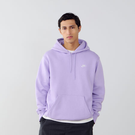 NIKE HOODIE CLUB SMALL LOGO MORADO/BLANCO HOMBRE
