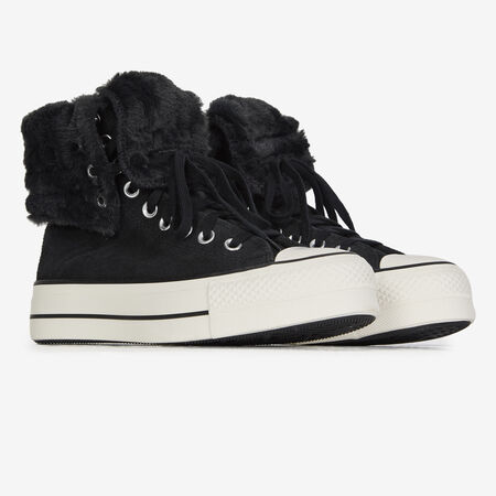 CONVERSE CTAS FOLD-OVER LIFT NEGRO MUJER