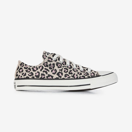 CONVERSE CHUCK TAYLOR ALL STAR OX LEOPARD BEIGE/NEGRO JUNIOR