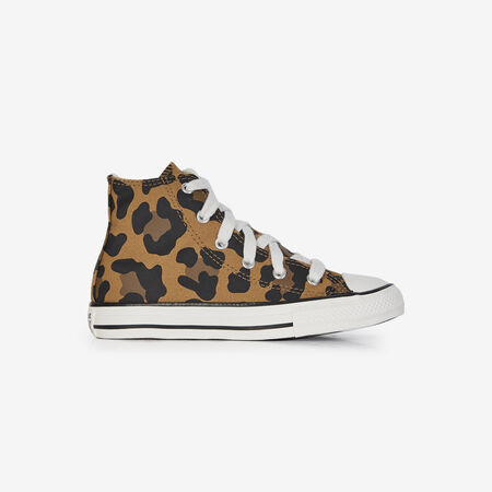 CONVERSE CHUCK TAYLOR ALL STAR HI LEOPARD BEIGE/MARRÓN INFANTIL