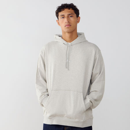 JORDAN HOODIE CENTERED LOGO DRI-FIT BEIGE/BLANCO HOMBRE