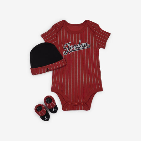 JORDAN 3 PC SET JORDAN MVP ROUGE/NOIR ROUGE/NOIR BEBÉ