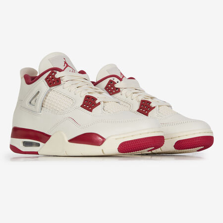 JORDAN AIR JORDAN 4 VALENTINE BEIGE/ROJO MUJER