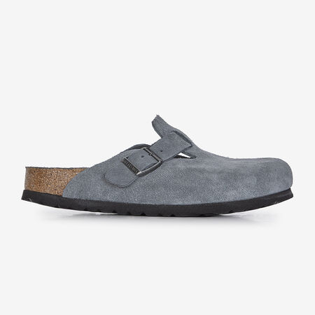 BIRKENSTOCK boston BOSTON SUEDE BASALT GRAY GRIS MUJER