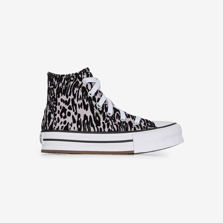 CONVERSE CHUCK TAYLOR ALL STAR LIFT HI LEO GRIS/NEGRO INFANTIL