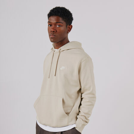 NIKE HOODIE CLUB SMALL LOGO CRUDO HOMBRE