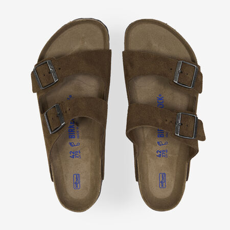 BIRKENSTOCK ARIZONA SUEDE DARK TEA MARRÓN HOMBRE
