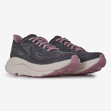 HOKA CLIFTON 10 NEGRO/ROSA MUJER