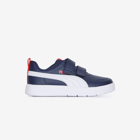 PUMA COURTFLEX V3 CF AZUL MARINO/BLANCO INFANTIL